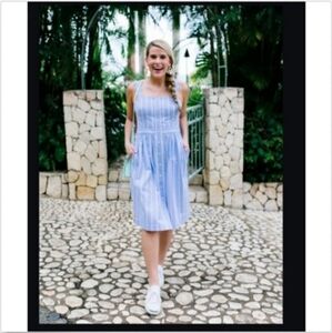 NWOT Draper James Striped Button Front Dress With Pockets - 2